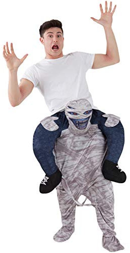 Morph Mumie Kostüm Herren, Halloweenkostüm Herren, Huckepack Kostüm für Halloween, Karneval & Fasching