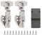 LOOTICH 110 Deg Kitchen Units Concealed Cabinet Door Mute Hinges 35mm Soft Close Half Overlay Mounting 2 Piece (Include Drilling Jig)