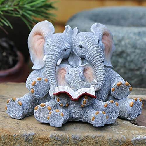 WYCSAD Éléphant Jouet Figure Micro-Mini Miniature Safari Animal Statue Vintage Animal Jardin Décoration Extérieure Ornement Cadeau,D