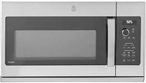 Profile 2.2 cu. ft. Over The Range Microwave in Stainless Steel with Extendable Slide-Out Vent