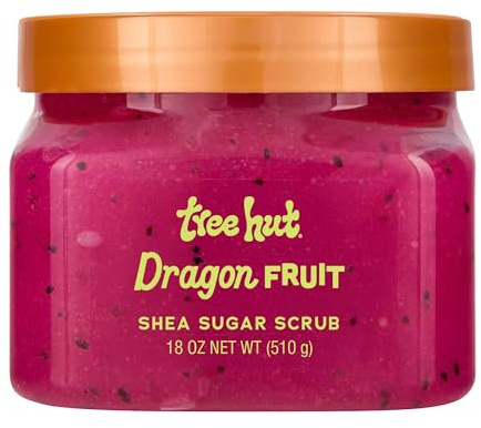 Tree Hut - Body Scrub (2 Pack) - Dragon Fruit & Tropical Mango, 18 Fluid Ounce Each