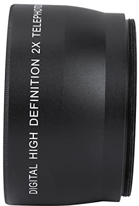 Lente Teleconvertidora Universal de 58 Mm, Aumento 2X, Alta Definición, Ligera, Práctica para Accesorios de Cámaras