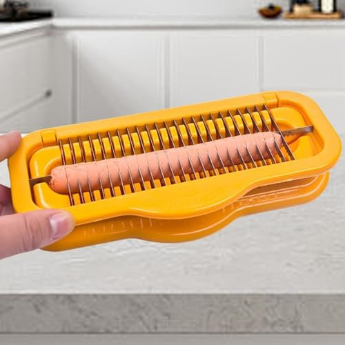 SYXLS Saucisse Trancheuse, Rapide et Régulière, Idéal Pour Les Saucisses, Bananes, Hot-Dogs, Jambon Intestinal, Idéal Pour La Maison, Cuisine