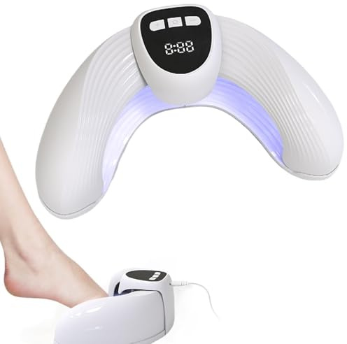 Laser per Funghi Unghie, HOVCEH Forma a U Dispositivo Laser dei Funghi Unghie, Lampada UV Led Regolabile Dispositivo Trattamento Laser Micosi Unghie con Infrarossi per Mani e Piedi (B)