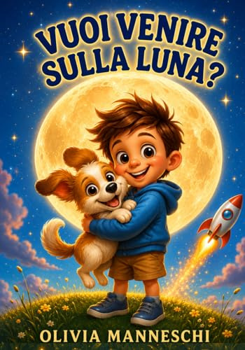 Vuoi Venire sulla Luna?: Favola per bambini - Libro illustrato A COLORI EDUCATIVO per bambini dai 3 ai 6 anni - Storia divertente della buonanotte