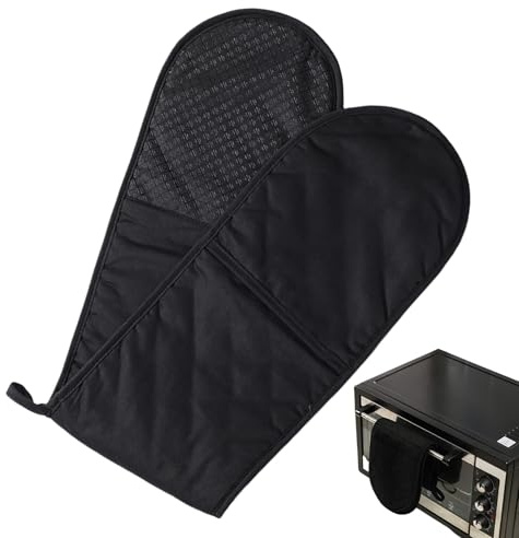 Guanti da forno doppi, guanti extra lunghi resistenti al calore, design trapuntato collegato, copertura antiscivolo, comoda protezione per le mani, accessorio da cucina di alta qualità per cucinare e
