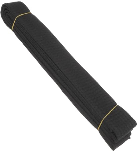 Ciieeo Cintura da Karate Nera 280Cm per Arti Marziali Cintura da Vita Traspirante e Resistente per Taekwondo Kickboxing e Allenamento Professionale Adatta a Adolescenti e Adulti