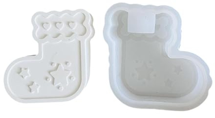 LLLmhuaa Stampi per candeliere in silicone per calze di Natale per realizzare supporto per decorazioni natalizie Supporto in silicone in resina epossidica