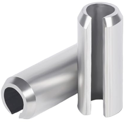 Perni a molla con intaglio, perni a molla divisi, Spine di centraggio a molla a rullo diviso M6 Acciaio inossidabile 304 10-70 mm(M6x30mm-2pcs)