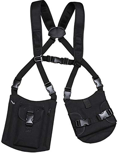 KEESIN Mochila de la Bolsa de Seguridad, Bolsa de Pecho Antirrobo, Cinturón Oculto de la Pistolera de la Axila, Cartera