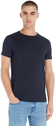 Tommy Hilfiger herr S/S-T-shirts Core Stretch Slim C-neck T-shirt