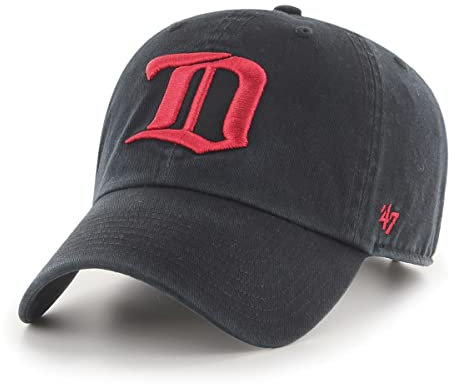 Herren Detroit Red Wings Vintage 1926 Logo Clean Up verstellbare Mütze – Einheitsgröße, Schwarz, Schwarz, Einheitsgr��e
