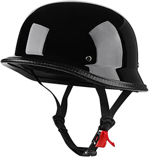 VVPEC Halbhelme Motorradhelm mit ECE Genehmigt Halbschalenhelm Brain-Cap Halbschale Roller-Helm Scooter-Helm Jet-Helm Retro für Erwachsene Herren Damen (Color : 2, Size : XXL(63~64cm))
