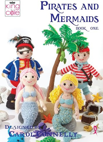 King Cole Pirate Pals - Bok 1 - Stickning leksak mönster bok