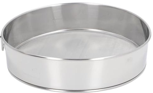 Setaccio rotondo da 80 mesh a dimensioni di grandi dimensioni size in titanio in titanio placcato setaccio di farina in acciaio inossidabile rivestito per zucchero in polvere in