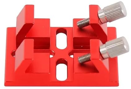 Base de telescopio, guía Metal Fondo Plano, Placa adaptadora, Accesorios Montaje en riel, Accesorio astronómico Piezas para telescopio astronómico(Red)