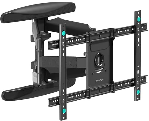 ONKRON Porta TV da Parete per Schermo 40 - 75 con Peso fino a 45,5 kg, Braccio TV VESA 200x100-600x400 mm, Supporto televisore a Muro Girevole e Inclinabile, Braccio Televisore, Nero M6L-B