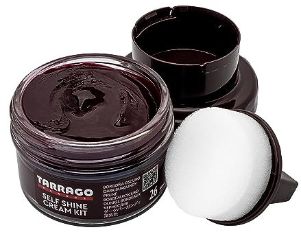 Tarrago Self Shine Cream Kit 50 ml | Crema de Ceras Autobrillante Para Zapatos | Apto para Cuero y Cuero Sintético | Betún para Zapatos