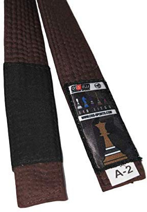 OSS Combat Sports BJJ Belt - Brazilian Jiu Jitsu Belt - Jujitsu Belt - RIBJJF Approved Adult’s Size Brazilian Jiu-Jitsu Belt 100% Cotton Durable Competition Ready Belts- BJJ Gi A2, A3 (Brown, A2)