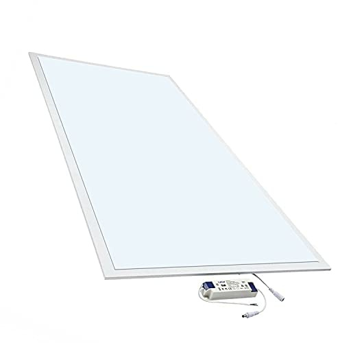 Bright Source 72W LED Panel 1200 x 600 Recessed Light TRIAC Dimmable or Emergency - Office, School, Hall Lighting in Daylight White 6000k