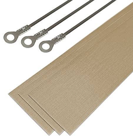 Hoggy resistenze di ricambio per dispositivo di sigillatura a caldo, 3 pezzi, 20 cm, plastica, metallo, vetro, ceramica, legno, sigillante