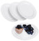 STACKABLES ~ Pack of 20 Hard Plastic Plates ~ White Round Lace Rim Plate ~ Multi-Purpose Reusable Party Plate Set (7.5 Plates)