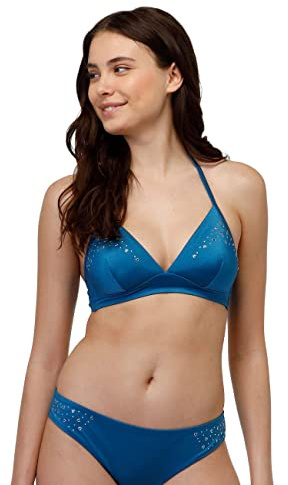 Lovable Reggiseno con Imbottitura Estraibile Fancy Shiny Micro, Bikini de Donna, Ottanio, 34B
