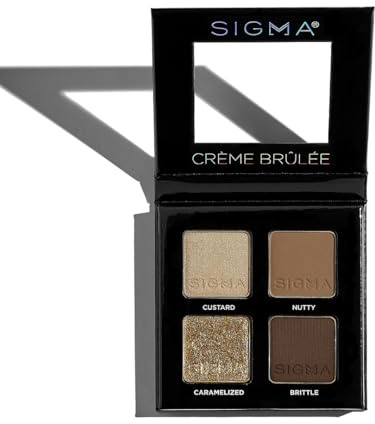 Sigma Beauty Palette de fards à paupières Quad – Maquillage Quad avec une formule douce comme du beurre et des nuances à construire et mélangables pour un look impeccable des yeux, conçue pour une