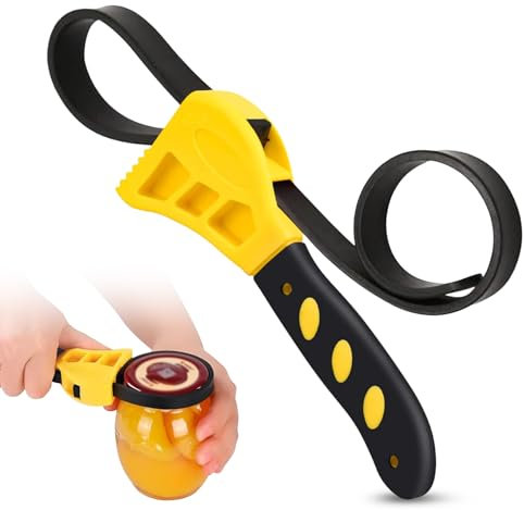 Rubber Strap Wrench, 600mm Strap Pipe Adjustable, Multi-Purpose Rubber Wrench, Strap for Jar Opener, Pipes, Plumbing, Oil Filter, Shower Head, Water Filter, Mechanics Plumbers DIY