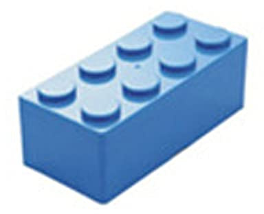 lvifloae Building Block Storage Box Storage Organizer Building Block Shapes Plastic Space Box Superimposed Practical Brick Boxes Stackable for Kids Educational Toy (Blue)