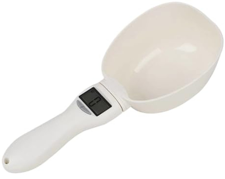 Bilancia a cucchiaio - Misurino da 23x9 cm | Cucchiaio dosatore digitale, con display a LED, di pesata, manico staccabile per cucinare, cuocere al forno, cucina, casa, appartamento, caff