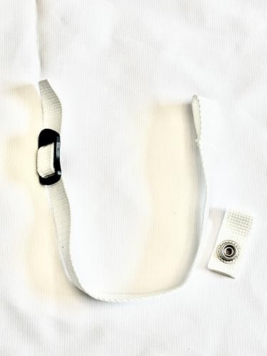 Fix My Gear Hockeyhelm Kinnriemen mit Edelstahlverschluss (weiß)