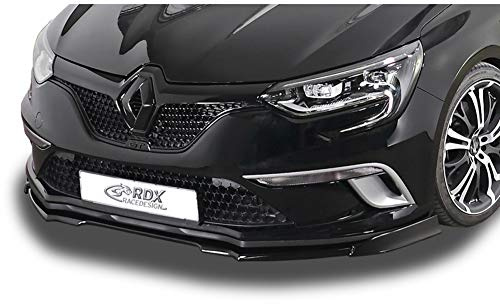 Spoiler avant Vario-X Megane IV 5 portes/Grandtour GT & GT-Line 2016 (PU), Non laqué, Noir