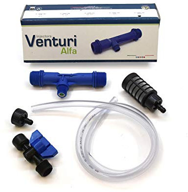 Iniettore Venturi ø 1 fertilizzante + kit accessori