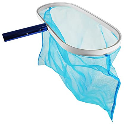 well2wellness® Épuisette Profonde 'Profi 2' pour Piscine avec Cadre en Aluminium Blanc