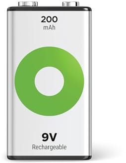 GP RECYKO - Batteria NiMH 9 V, 200 mAh, 8,4 V, 1 pezzo