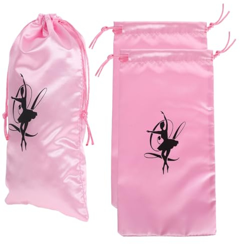 CALLARON Sac De Danse 3 Pièces pour Filles Sac À Chaussures De Ballet À Cordon Pochette De De Danse pour Rangement De Chaussures Vêtements Et Serviettes pour Ballet Yoga Et Gymnastique