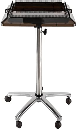 Friseurwagen Rollwagen, Höhenverstellbarer Haarverlängerungs Werkzeugwagen mit 5 Rädern, Professioneller Schönheitssalon Tray Cart Tool Holder Trolley-Wagen für Friseure Extensions, Styling und Glättu