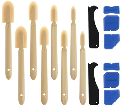 Yominerr Rubber Caulking Tool Spatula Corner Grout Sealer Applicator for Kitchen Bathroom Window