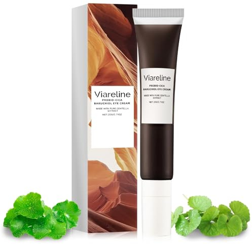 Centella Contorno de Ojos, Contorno de Ojos Coreano con Bakuchiol, Centella Eye Cream Hidratante, Crema Antiojeras Mujer, Crema Reparadora De ojos, Contra Bolsas y ojeras, Arrugas