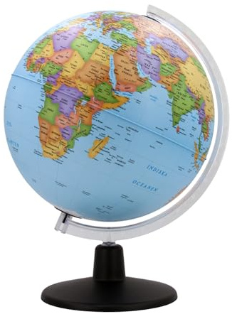 Tecnodidattica Jordglob NATIONAL GEOGRAPHIC Beginners 30 | Roterande | Officiell politisk kartografi National Geographic Beginners | Text på svenska | Diameter 30 cm