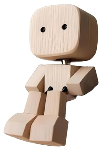 XPEX 1 individuo Figuras de madera que se mueven, decoración de coche con cabeza oscilante divertida, adornos de madera hechos a mano, figuras de acción, adornos de escritorio, regalos para hombres
