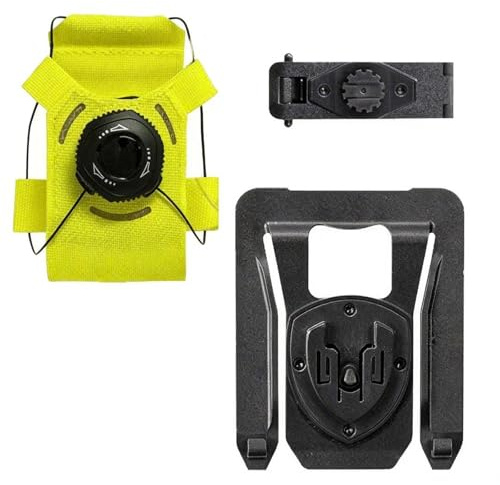 Universell Molle Bröstficka, Taktic Hållare för Two-Way Radio, Kroppskamera & Actionkamera, Hållbar Nylon Sele för Utomhus Live Stream Tjänst Airsoft(Yellow,MOLLE)