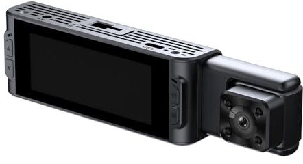 mophrati Cámara de Tablero Dual Frontal e Interior con grabación en Bucle sin interrupciones, la Misma Pantalla Que la cámara de grabación plástico