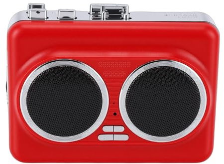 Elprico Convertidor de Casete a MP3, Reproductor de Cinta Portátil con Altavoces Duales Integrados y Conector para Auriculares de 3,5 Mm para Digitalización de con Unidad Flash USB