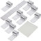 Belle Vous 4800pcs x 5 mm Quadratische Spiegel Mosaik Spiegel Klein Selbstklebend Glas DIY Mini Spiegel Fliesen mit Reinigungstuch 10Stk - Dekorative Spiegelmosaik Selbstklebend Silber Zubehör Deko