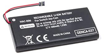 Link-e : Batería recargable de repuesto 3,7 V 600 mAh compatible con joy-Con en consola Nintendo Switch