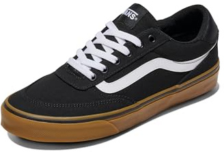 Vans Hombre Zapatillas De Lona Brooklyn, Black/Gum, 40 EU