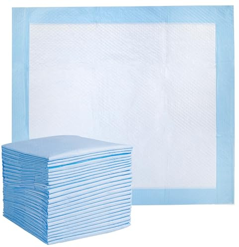50 x ALIA 60 x 60 cm | Disposable Incontinence Bed Pads | Underpads, Bed Mats, Mattress Protectors, Incontinence Pads| Adults & Elderly, Sofa & Chair for Children, Toddlers Babies (1 Pack of 50)