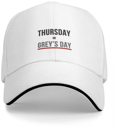 TPDODON Basecap Grey's Day Military Man Schaumparty Sonnenschutz Männer Frauen